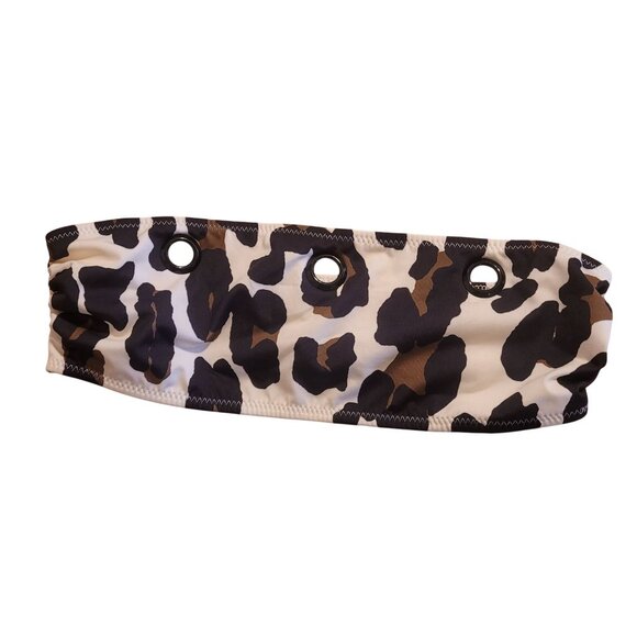 Anthropologie Solid and Striped Women's Size XS Animal Print Bandeau Bikini Top - Picture 7 of 9